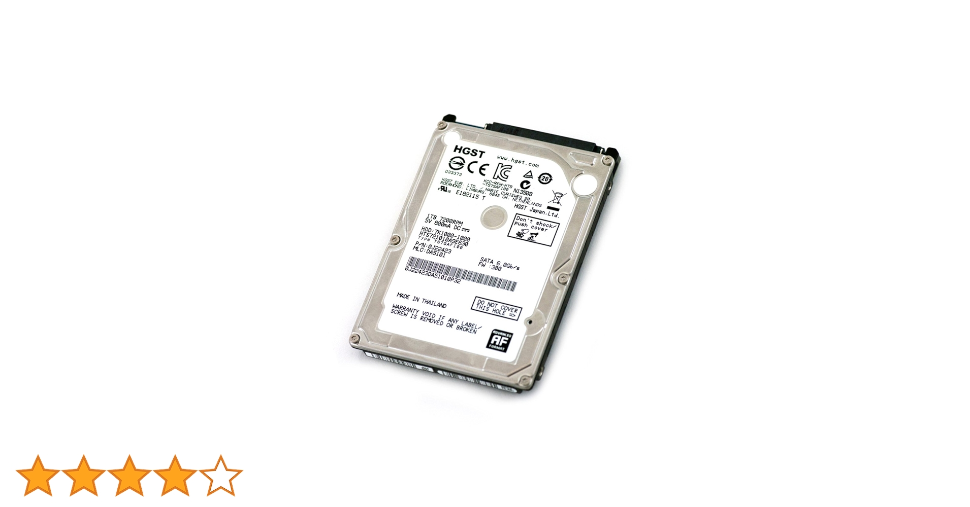 HGST(エイチ・ジー・エス・ティー) Travelstar 1TB パッケージ版 2.5インチ 7200rpm 32MBキャッシュ SATA 6Gb/s  0S03565 71o68WbtTiL.jpg_BO30,255,255,